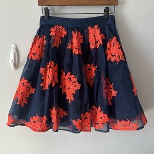 Anthropologie flare skirt